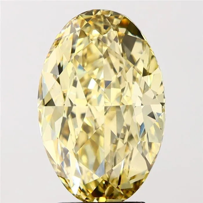 5.03ct Oval Lab Grown Diamond (Colour Fancy Yellow, Clarity VS1, IGI Certified)