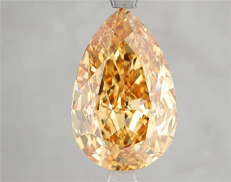 5.08ct Pear Lab Grown Diamond (Colour Fancy Vivid Yellow, Clarity VVS2, IGI Certified)