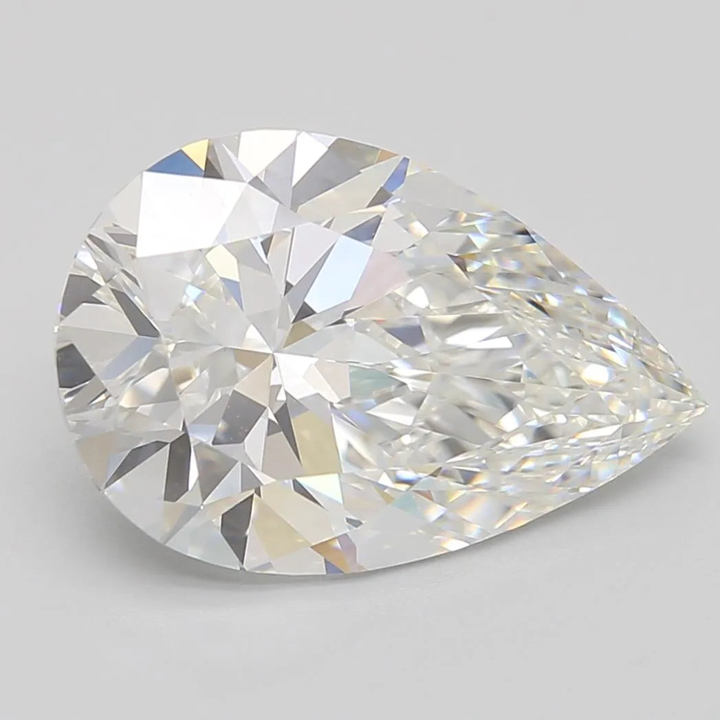 5.14ct Pear Lab Grown Diamond (Colour E, Clarity VVS1, GIA Certified)