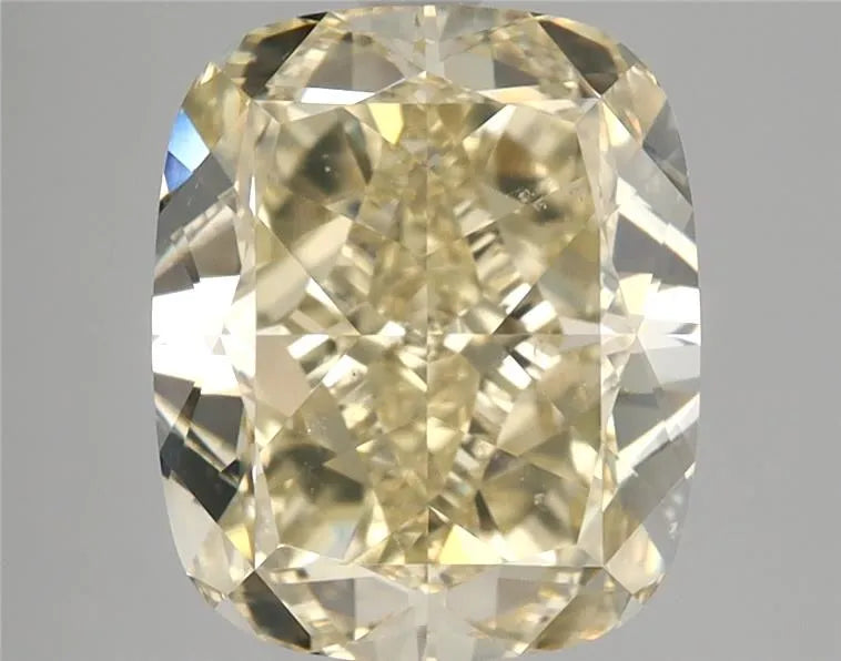 5.26ct Cushion brilliant Natural Diamond (Colour Fancy Light Orangey Yellow, Clarity SI1, GIA Certified)
