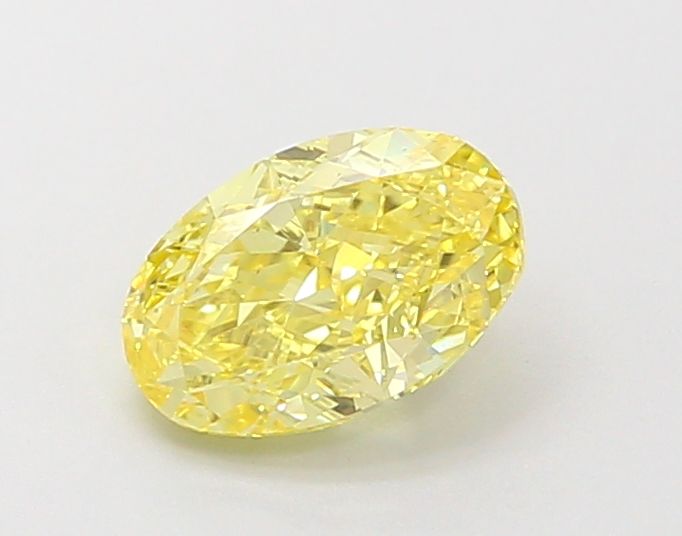 0.91 Carat Oval Cut Fancy Yellow