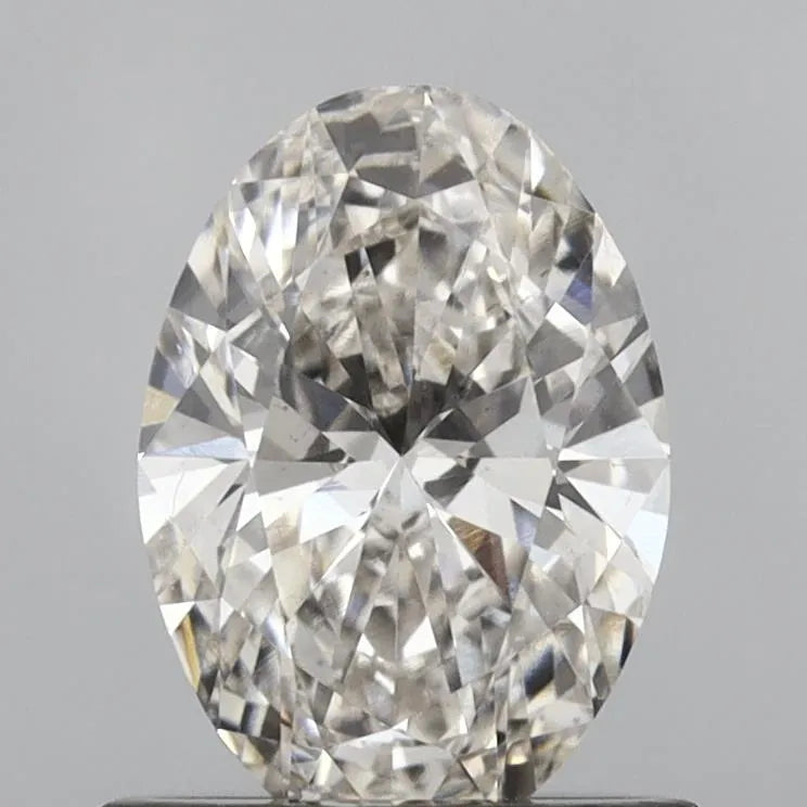 Diamant ovale de 0,84 ct cultivé en laboratoire (couleur H, pureté VS1, IGI)