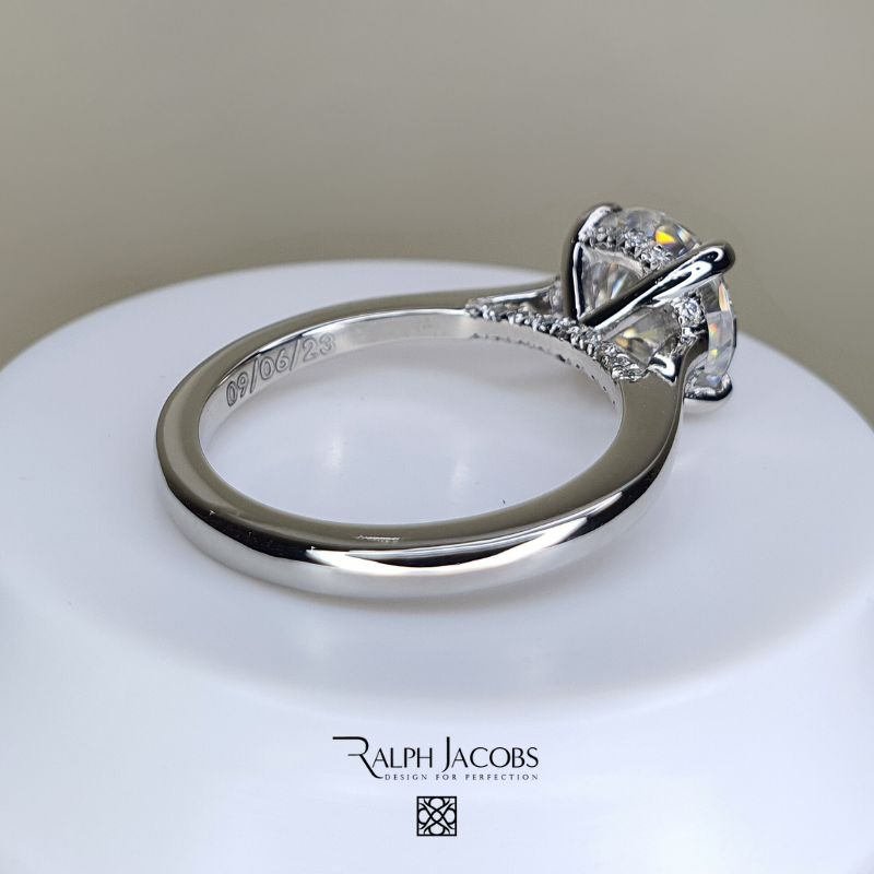 Arya Round Moissanite Engagement Ring