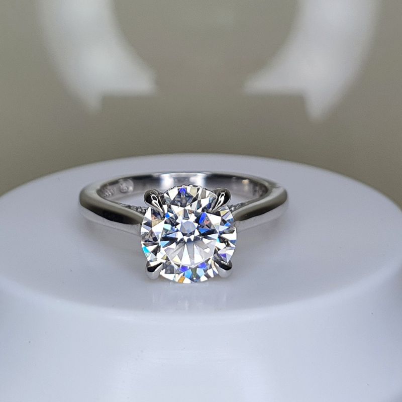 Arya Round Moissanite Engagement Ring