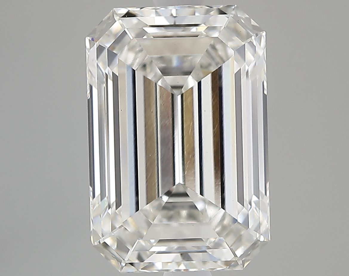 Diamant de laboratoire émeraude G-VS1 de 4,34 carats