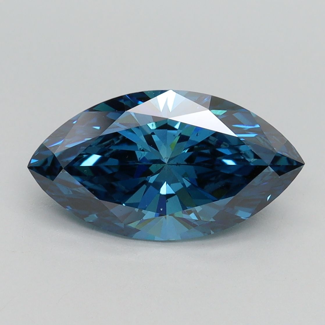 2.20 Carat Marquise Cut Fancy Blue