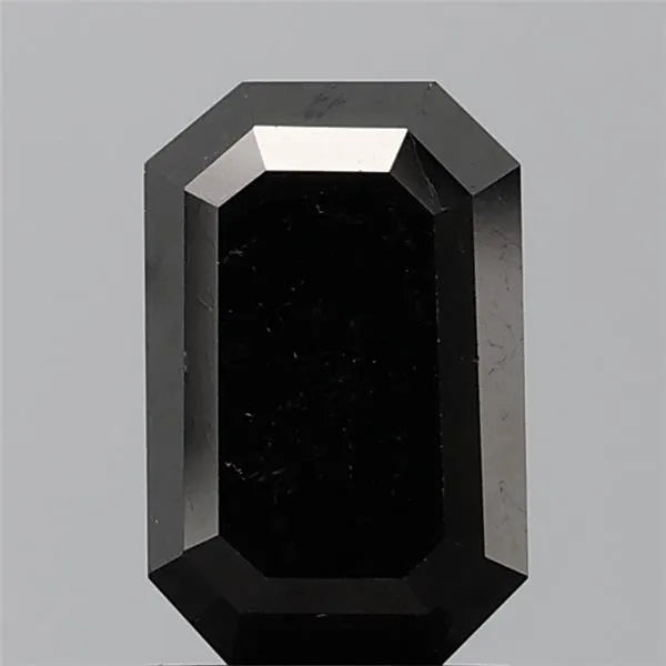 6.00ct Emerald Natural Diamond (Colour Black, Clarity VS2, Cut EX, Uncertified)