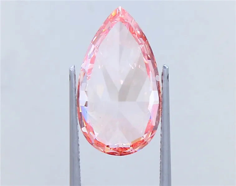 6.35ct Pear Lab Grown Diamond (Colour Fancy Vivid Pink, Clarity VS2, IGI Certified)