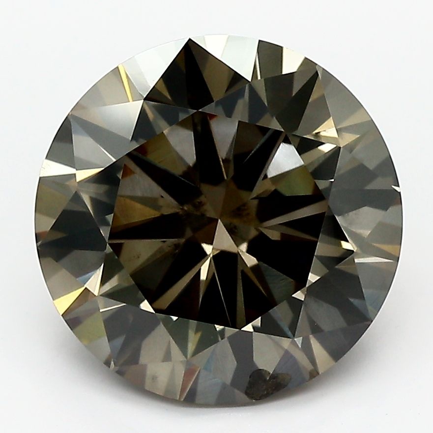 4.08 Carat Grey SI1 Round Diamond