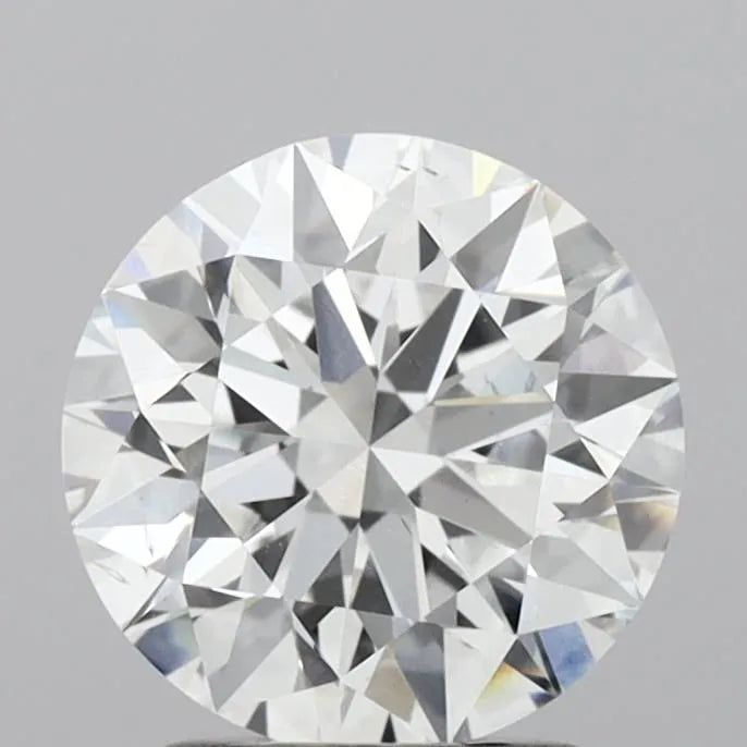 Diamant rond de 2,00 ct cultivé en laboratoire (couleur E, pureté VS2, ID de coupe, IGI)