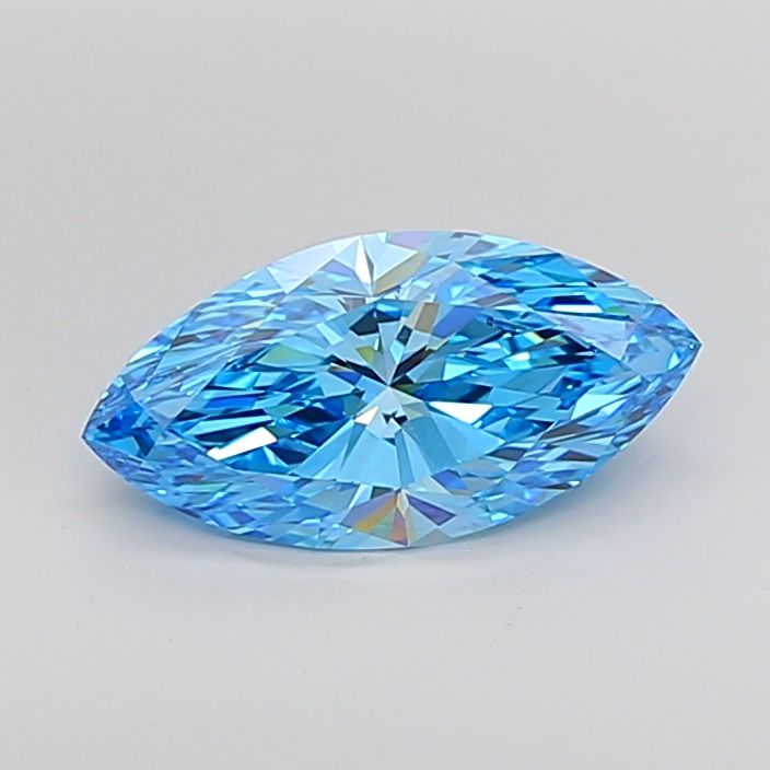 3.24 Carat Marquise Cut Fancy Blue