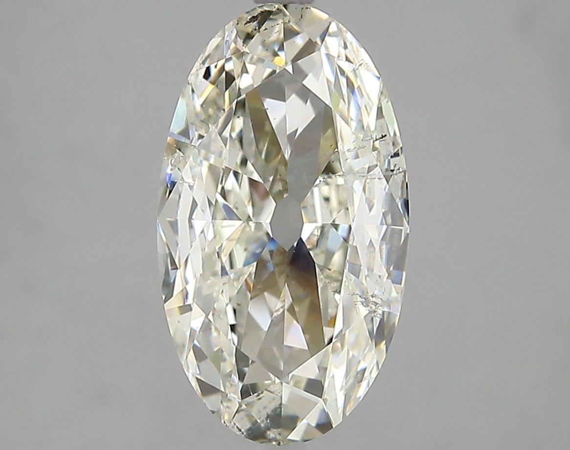 Diamant taille ovale J-SI2 de 2,52 carats