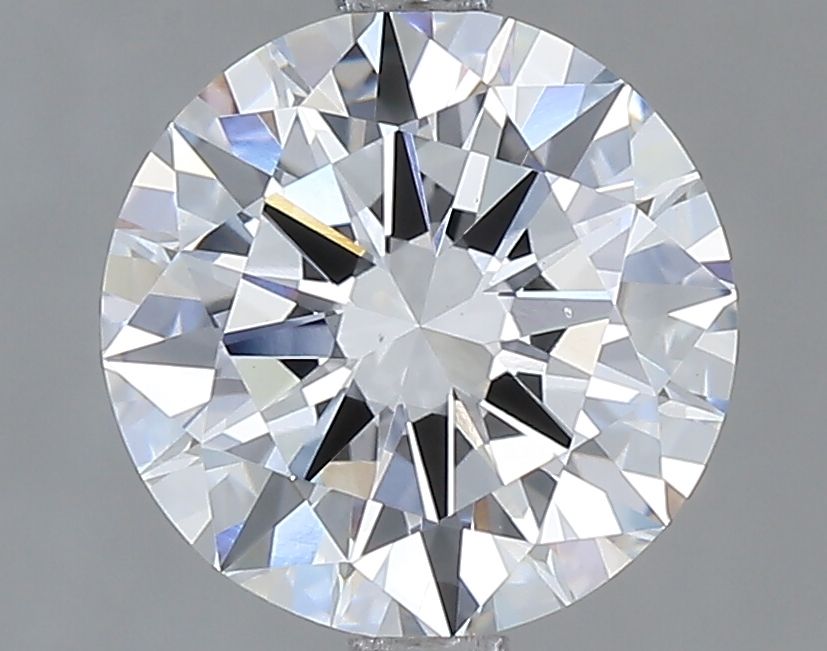 Diamant rond de 2,00 ct cultivé en laboratoire (couleur E, pureté VVS2, taille EX, IGI)