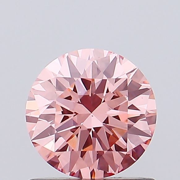 0.69 Carat Round Cut Fancy Pink