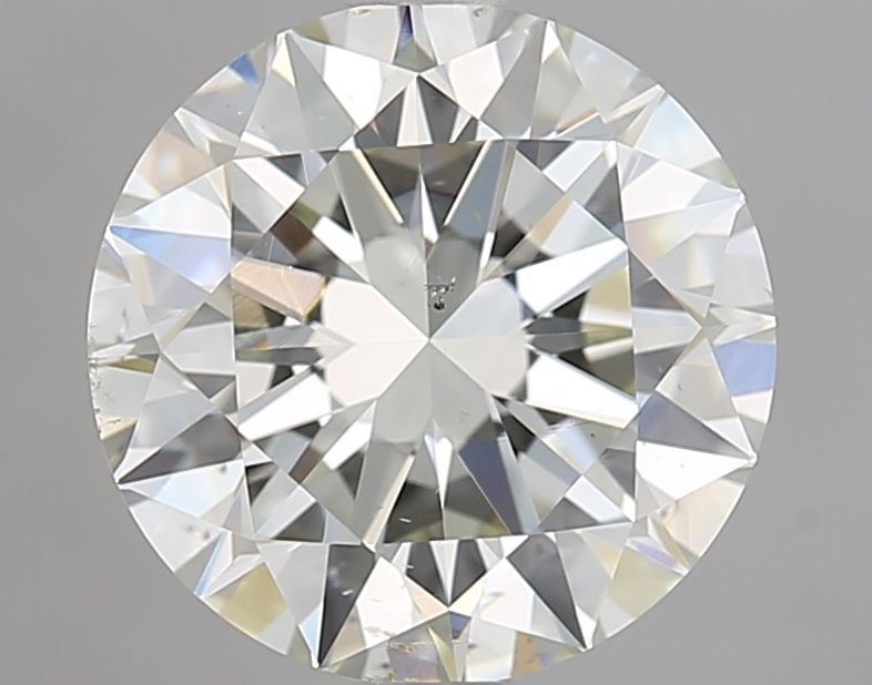 Diamant naturel rond de 2,51 ct (couleur J, pureté SI1, taille EX, IGI)