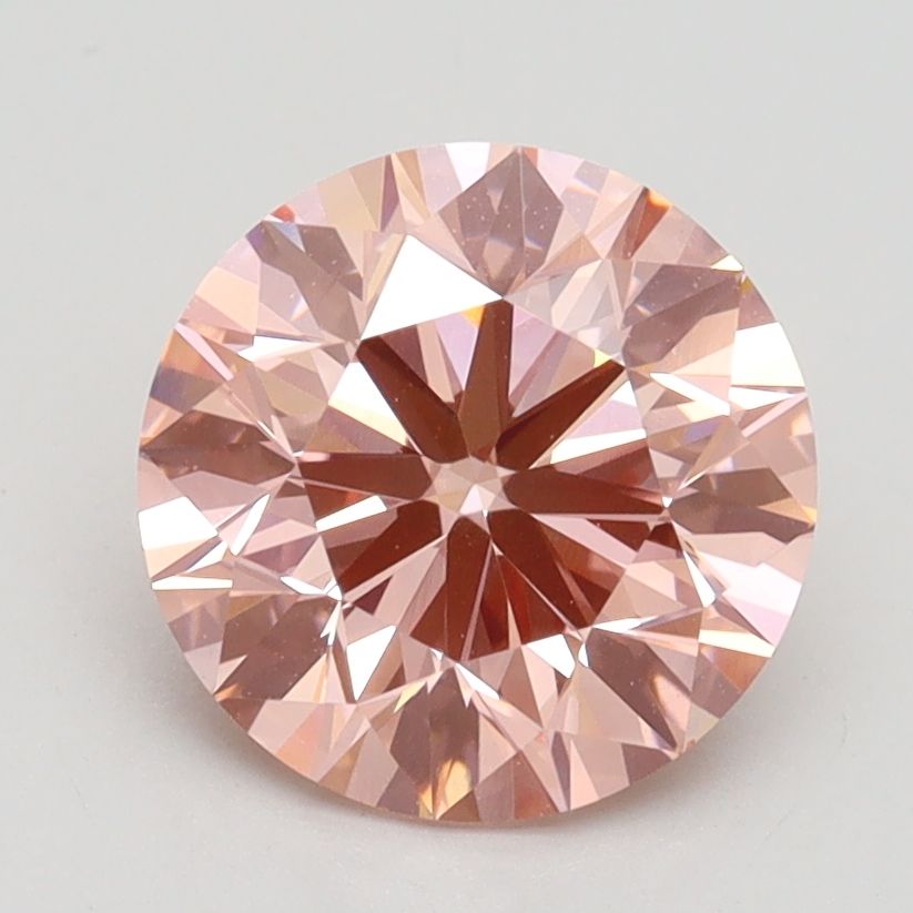 2.09 Carat Round Cut Fancy Pink