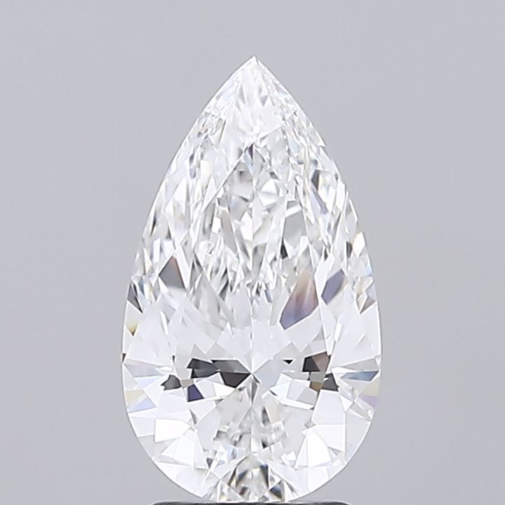2.5 Carat F-VVS2 Pear Lab Diamond