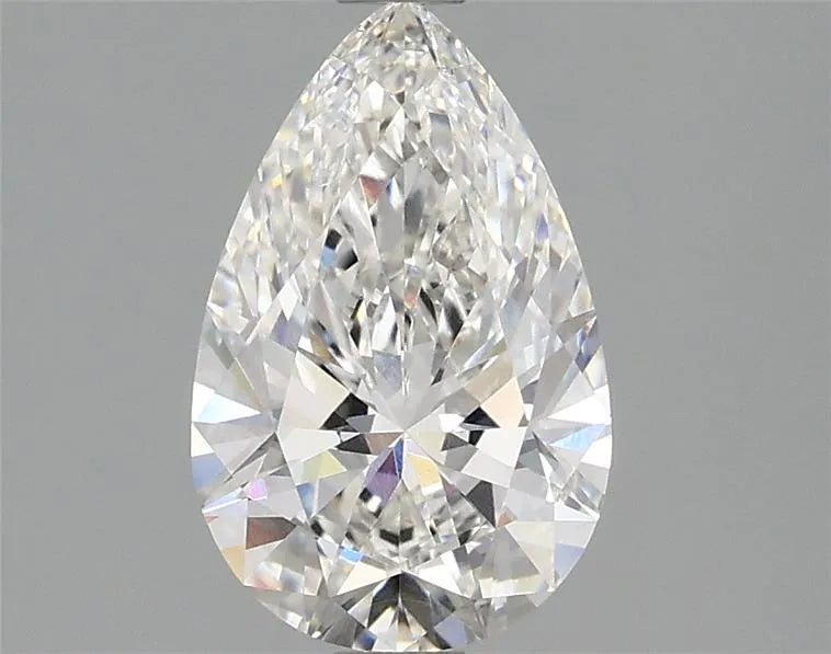 Diamant de laboratoire de 1,56 ct en forme de poire (couleur F, pureté VVS1, IGI)