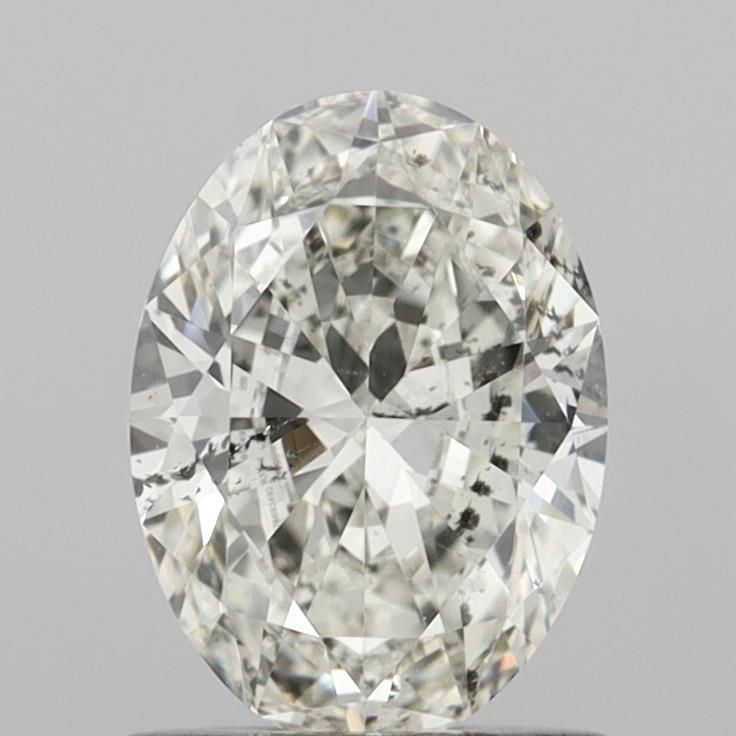 0.90 Carat H-SI1 Oval Cut Diamond