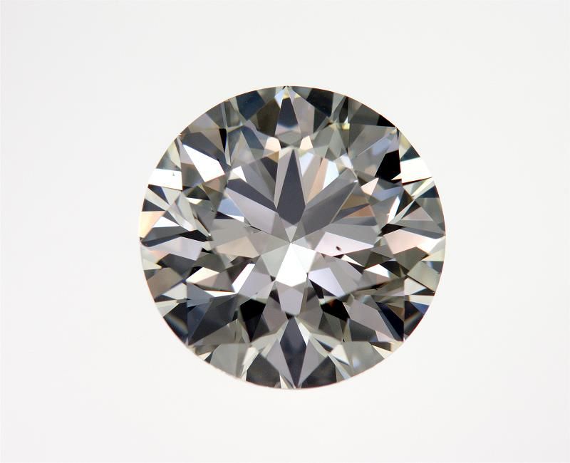 Diamant naturel rond de 4,05 ct (couleur J, pureté VS2, taille EX, GIA)