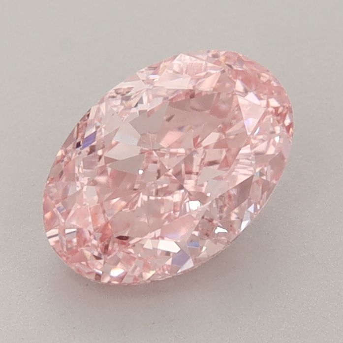 1.37ct Oval Lab Grown Diamond (Fancy Vivid Pink, Clarity VVS2, IGI)