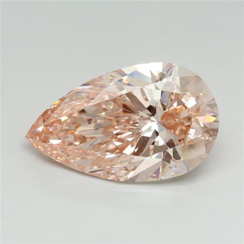 8.05ct Pear Lab Grown Diamond (Colour Fancy Intense Pink, Clarity VS1, IGI Certified)