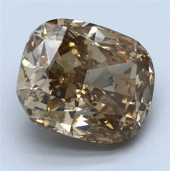 8.06ct Cushion brilliant Natural Diamond (Colour Fancy Brown Yellow, Clarity SI2, GIA Certified)