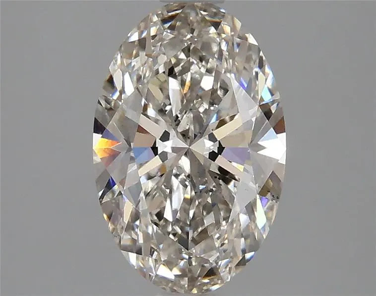 Diamant ovale de 1,93 ct cultivé en laboratoire (couleur H, pureté VS2, IGI)