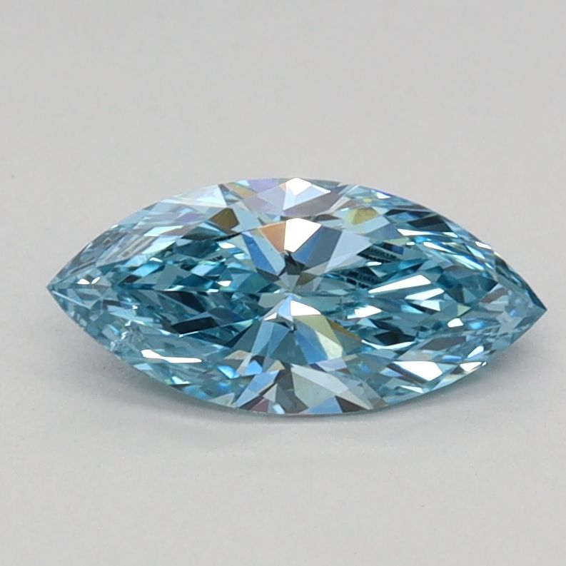 0.50 Carat Marquise Cut Fancy Blue