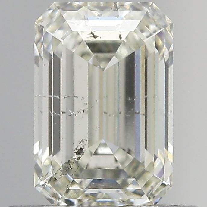 Diamant taille émeraude J-SI2 de 0,83 carat