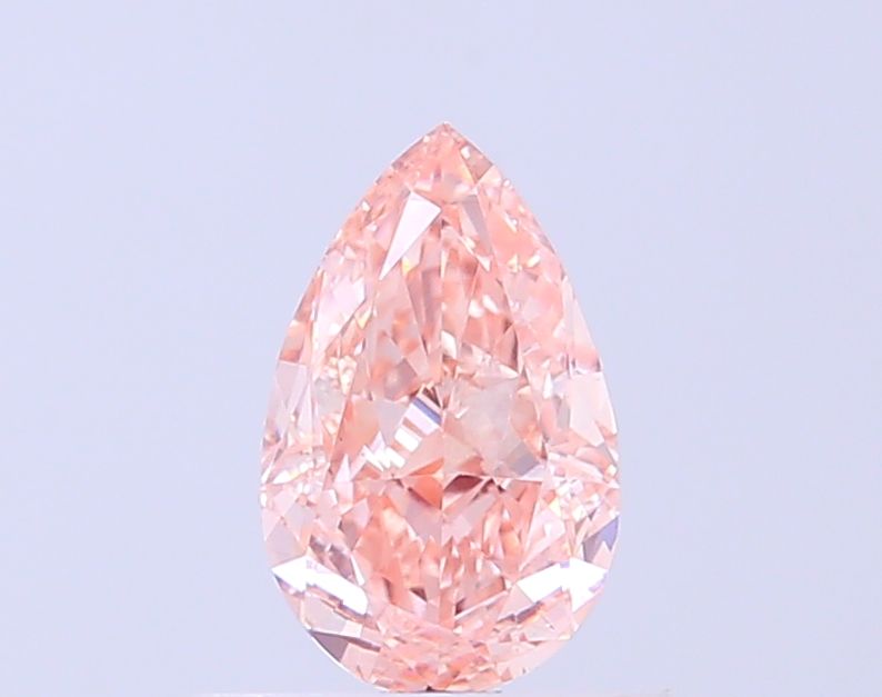 0.72 Carat Pear Cut Fancy Pink