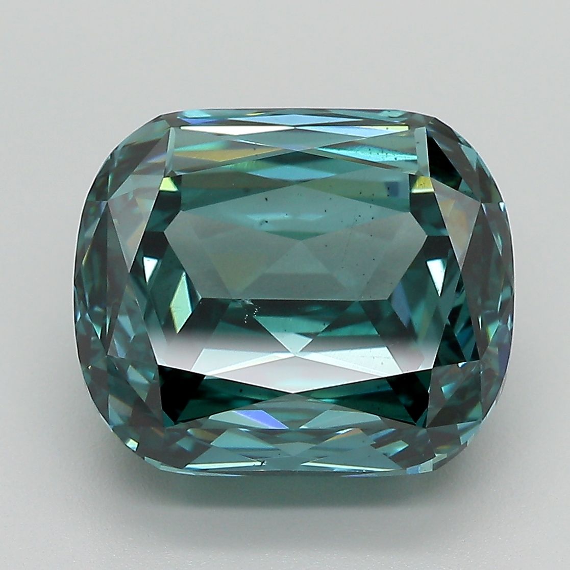 8.10 Carat Radiant Cut Fancy Green