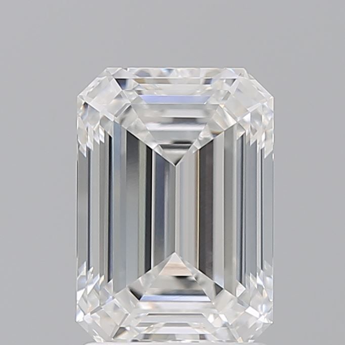 Diamant de laboratoire émeraude E-VVS1 de 2,1 carats