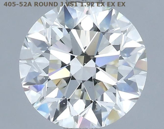 ROUND 1.92ct J VS1 EX EX EX