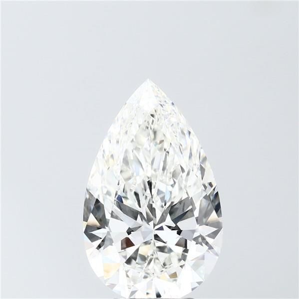 5.00 Carat G-VVS2 Pear Lab Diamond