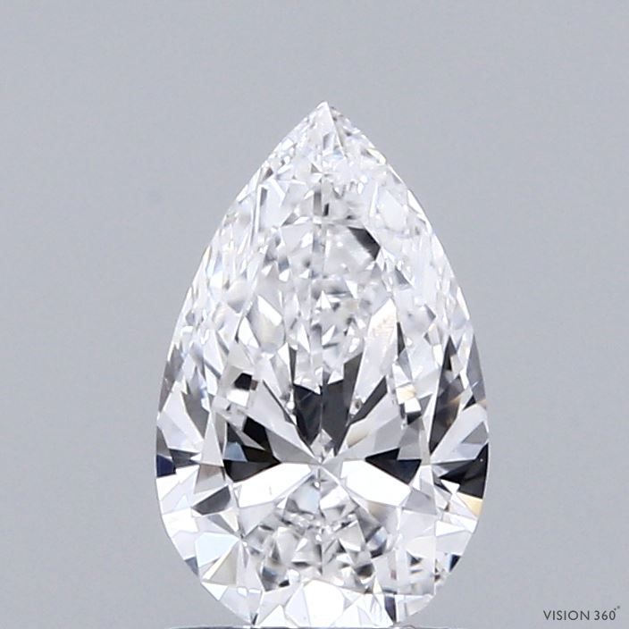 0.96 Carat D-VS1 Pear Lab Diamond