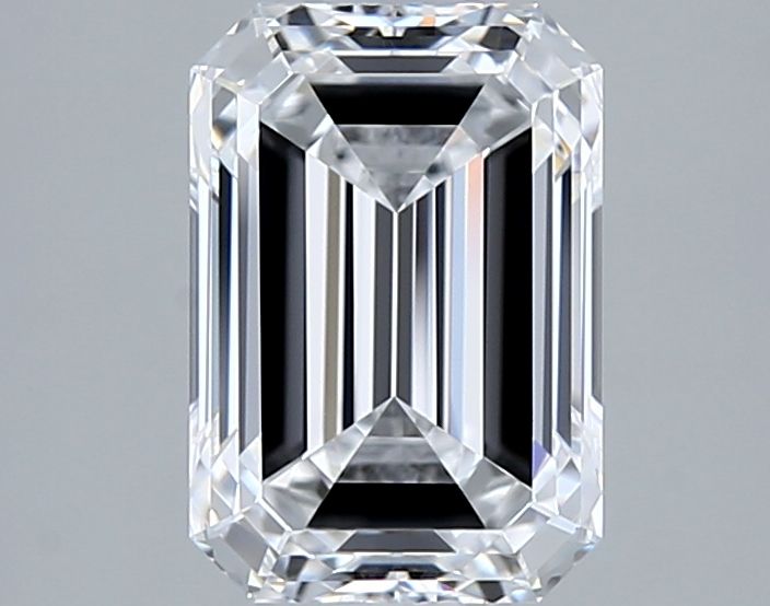 Diamant émeraude D FL de 2,00 carats