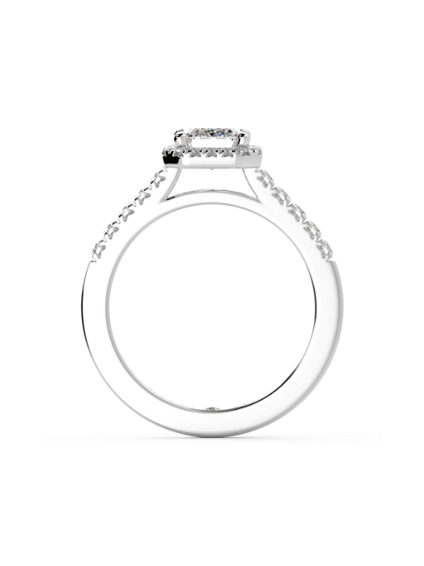 Adeline Emerald Diamond Engagement Ring