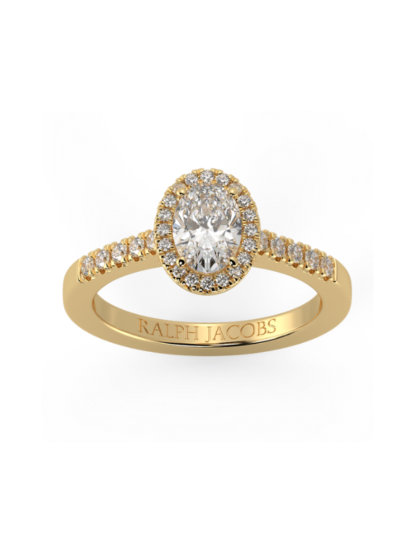 Adeline Oval Moissanite Engagement Ring