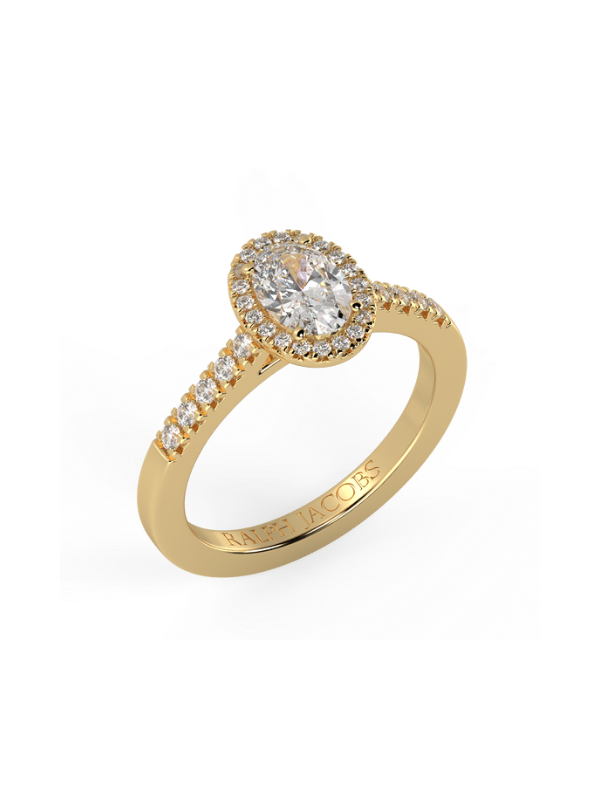 Adeline Oval Moissanite Engagement Ring