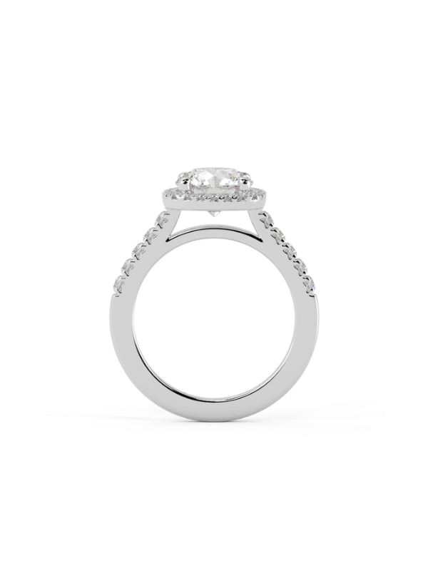 Adeline Cushion Moissanite Engagement Ring