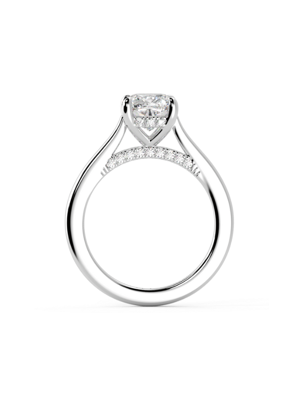 Arya Cushion Moissanite Engagement Ring