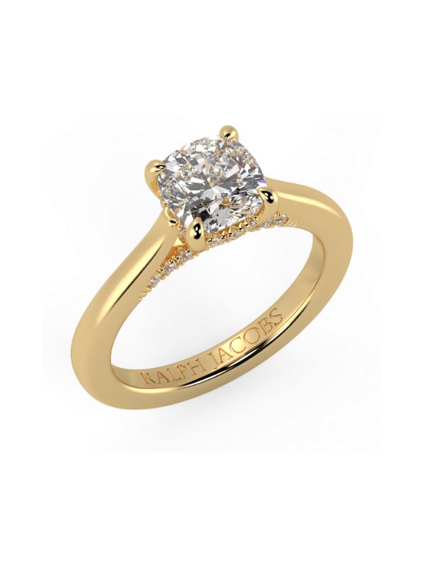 Arya Cushion Moissanite Engagement Ring