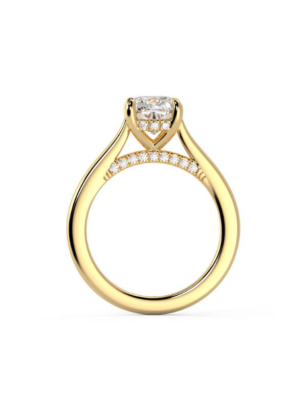 Arya Cushion Moissanite Engagement Ring