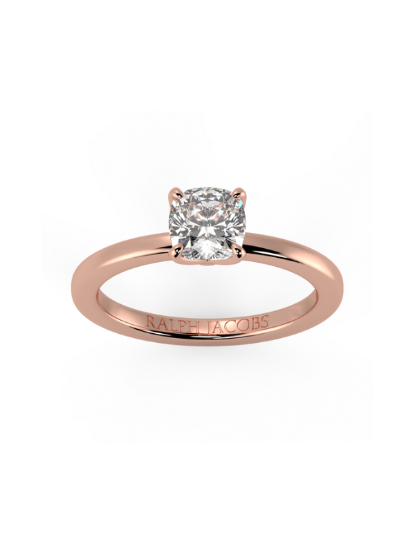 Betty Cushion Moissanite Engagement Ring