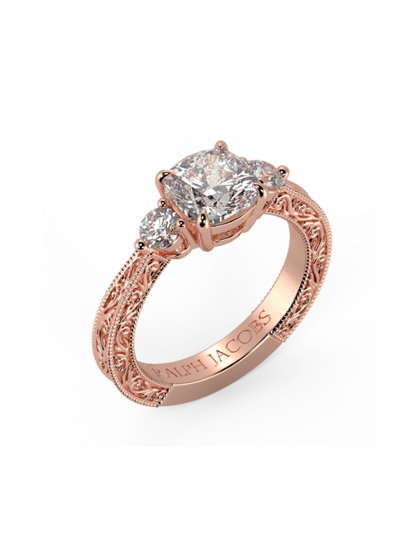 Brooklyn Cushion Moissanite Engagement Ring