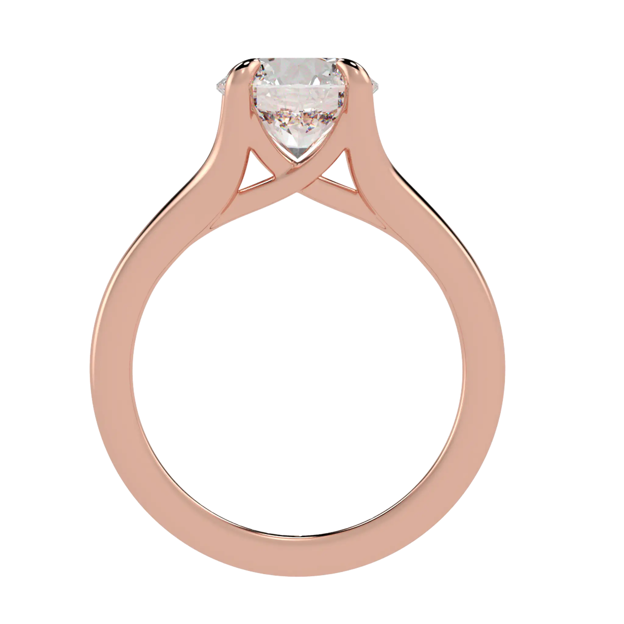 Poppy 14K Rose Gold Solitaire Engagement Ring