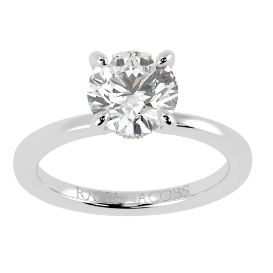 Raylee Round Moissanite Engagement Ring