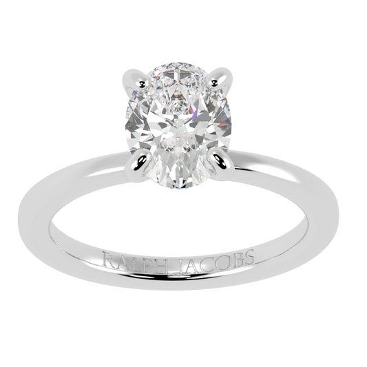 Raylee Oval Moissanite Engagement Ring