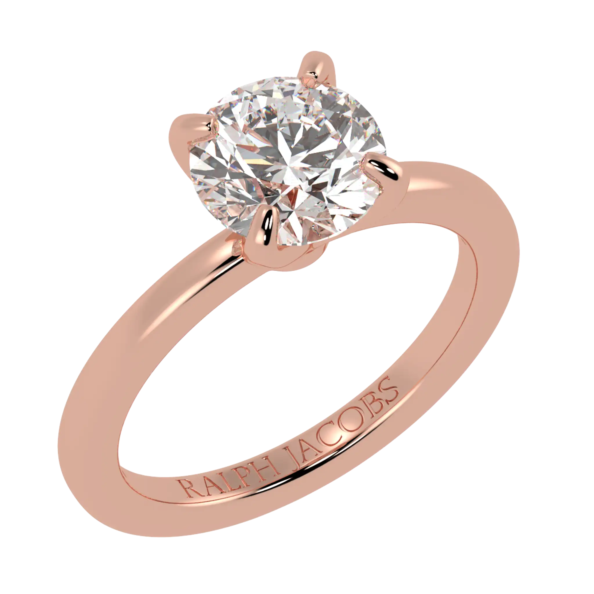 Betty 14K Rose Gold Solitaire Engagement Ring